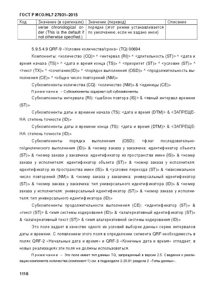 ГОСТ Р ИСО/HL 7 27931-2015, страница 1123